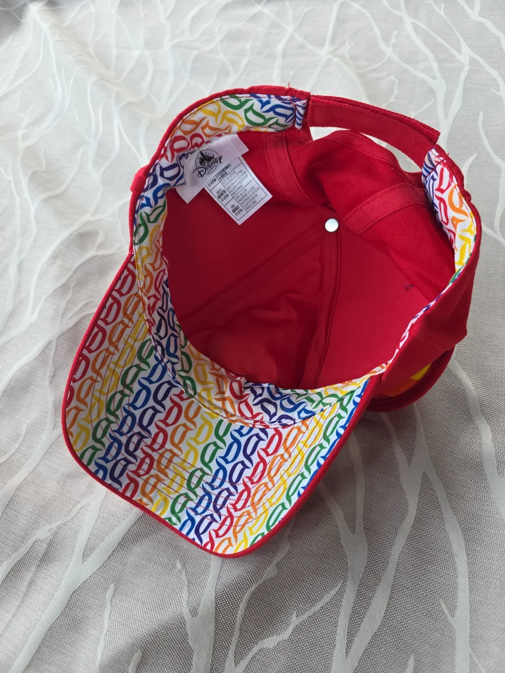 Disney Red Cap with Rainbow Mickey Ears